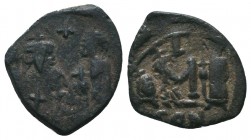 Byzantine Coins, Ae Unidentified !

Condition: Very Fine

Weight: 1.90 gr
Diameter: 23 mm