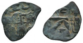 Byzantine Coins, Ae Unidentified !

Condition: Very Fine

Weight: 2.60 gr
Diameter: 16 mm