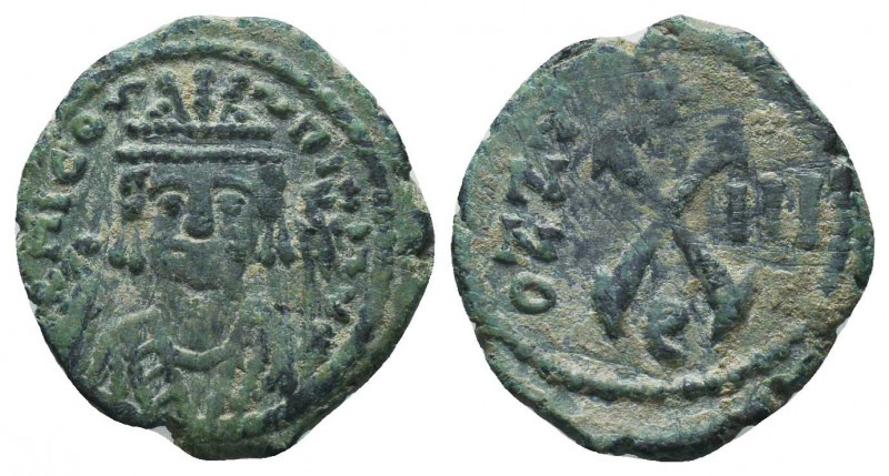 Maurice Tiberius. A.D. 582-602. AE 

Condition: Very Fine

Weight: 3.40 gr
...
