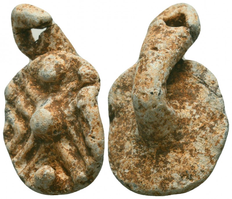 Greek Lead Stamp Seal, ca. 1200 - 700 B.C.

Condition: Very Fine

Weight: 25...