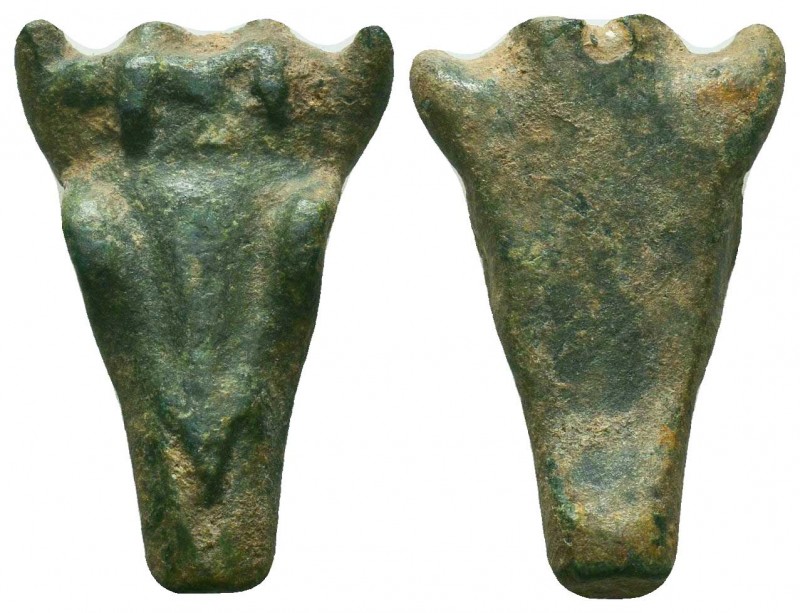 Ancient Roman Bull head pendant, 1st - 2nd Century AD.

Condition: Very Fine
...