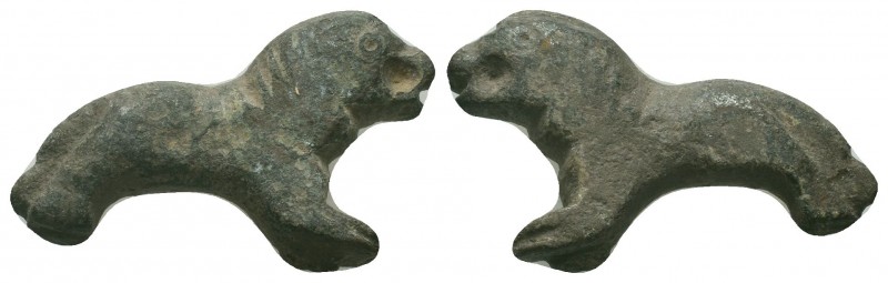 Ancient Roman Bronze Lion Statue!

Condition: Very Fine

Weight: gr
Diamete...