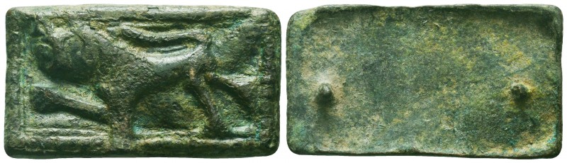 Medieval/Crusades Europe, c. 9th-14th century AD. Important Bronze Belt depictin...