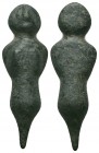 Ancient Greek Bronze idol, 7th - 5th Century BC.

Condition: Very Fine

Weight: gr
Diameter: mm
