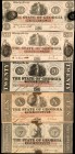 Lot of (5). Milledgeville, Georgia. State of Georgia. 1862 $5, $10, $20, $50 & $100. Very Fine to About Uncirculated.

Included in this lot are the ...