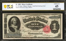 Fr. 223. 1891 $1 Silver Certificate. PCGS Banknote Choice Extremely Fine 45.

A mid-grade example of this Martha Washington Silver Certificate, whic...