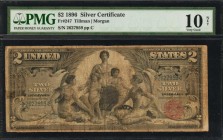 Fr. 247. 1896 $2 Silver Certificate. PMG Very Good 10 Net. Tape.

A Very Good example of this Educational Deuce. PMG comments "Tape" which is seen o...