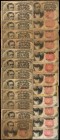 Lot of (25) Fr. 1265 & 1266. 10 Cents. Fifth Issue. Good to Very Fine.

A large grouping of 25 Cent Fractional notes, with grades ranging from Good ...