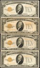 Lot of (4) Fr. 2400. 1928 $10 Gold Certificate. Very Fine.

A quartet of 1928 $10 Gold Certificates. All are found in Very Fine grades, with one of ...