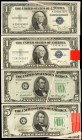 Lot of (4) Silver Certificates & Federal Reserve Notes.1935E to 1950A $1 & $5. Very Fine to Uncirculated. Foldovers.

Included in this quartet are t...
