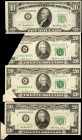Lot of (4) Federal Reserve Notes. 1950A to 1977 $10 & $20. About Uncirculated to Uncirculated. Foldovers.

A quartet of foldover errors. Included ar...