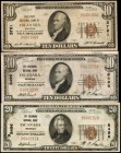 Lot of (3) Escanaba, Michigan. $10 & $20 1929 Ty. 1. Fr. 1801-1 & 1802-1. Very Fine.

Included in this lot are the following: Fr. 1801-1 1929 Ty. 1 ...