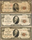 Lot of (3) Michigan Nationals. $5 & $10 1929 Ty. 1 & Ty. 2. Fr. 1800-1, 1801-1 & 1801-2. Very Good to Very Fine.

Included in this lot are the follo...