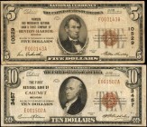 Lot of (2) Michigan Nationals. $5 & $10 1929 Ty. 1. Fr. 1801-1 & 1801-1. Very Fine.

Included in this lot are the following: Fr. 1800-1 1929 Ty. 1 $...
