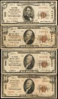 Lot of (4) Pennsylvania Nationals. $5 & $10 1929 Ty. 1 & Ty. 2. Fr. 1800-1, 1801-1 & 1801-2. Fine to Very Fine.

Included in this lot are the follow...