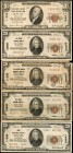 Lot of (5) Seattle, Washington Nationals. $10 & $20 1929 Ty. 1 & Ty. 2. Fr. 1801-1, 1802-1 & 1802-2. Very Fine.

Included in this lot are the follow...