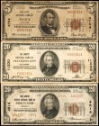 Lot of (3) Oklahoma & Oregon Nationals. $5 & $20 1929 Ty 1 & Ty. 2. Fr. 1800-1, 1802-1 & 1802-2. Fine to Very Fine.

Included in this lot are the fo...