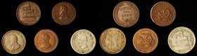 Lot of (5) Patriotic Civil War Tokens.

All are portrait or equestrian statue types featuring Washington, Lincoln or Jackson. Four examples are in c...
