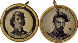 Elmer Ellsworth & Francis Brownel Ferrotype Medallion. 25 mm. Extremely Fine.



Estimate: 200