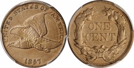 1857 Flying Eagle Cent. Snow-9, FS-402. Obverse Die Clash with Liberty Seated Half Dollar. EF Details--Cleaned (PCGS).



Estimate: 175

PCGS# 3...