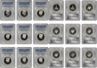 Lot of (9) Proof Kennedy Half Dollars. Proof-69 Deep Cameo (PCGS).

Included are: (2) 1976-S Silver Clad; (2) 1992-S Silver; 1996-S Silver; 1997-S S...