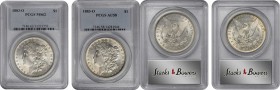 Lot of (2) 1883-O Morgan Silver Dollars. (PCGS).

Included are: MS-62; and AU-58.

Estimate: 80

PCGS# 7146. NGC ID: 254J.
