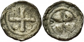Poland, Denarius X/XI AD - rare
Rzadki typ denara krzyżowego, bardzo podobny do egzemplarzy znanych ze skarbu ze Słuszkowa.
Reference: CNP 858 (podo...