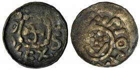 Boleslaw III Wrymouth, Denarius Breslau - rare
Non-centric coin. Very thin coin planchete.
Ładny, z połyskiem. Wysoki relief. Nalot.
Bolesław III K...
