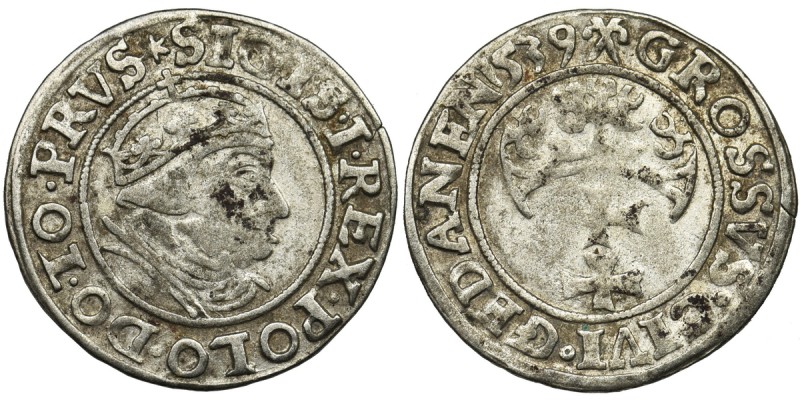 Sigismund I the Old, Groschen Danzig 1539 - PRVS
Połyskowa sztuka.
PRVS kończy...