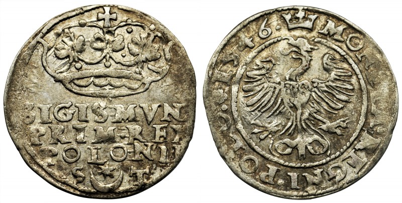 Sigismund I the Old, Groschen Krakau 1546 ST
Bardzo ładna moneta, dużo lustra p...