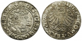 Sigismund I the Old, Groschen Thorun 1532 - PRVSS
Ładny, z obustronnym lustrem.
Odmiana legendowa PRVSS / PRVSS.

Popiersie królewskie szerokie.
...