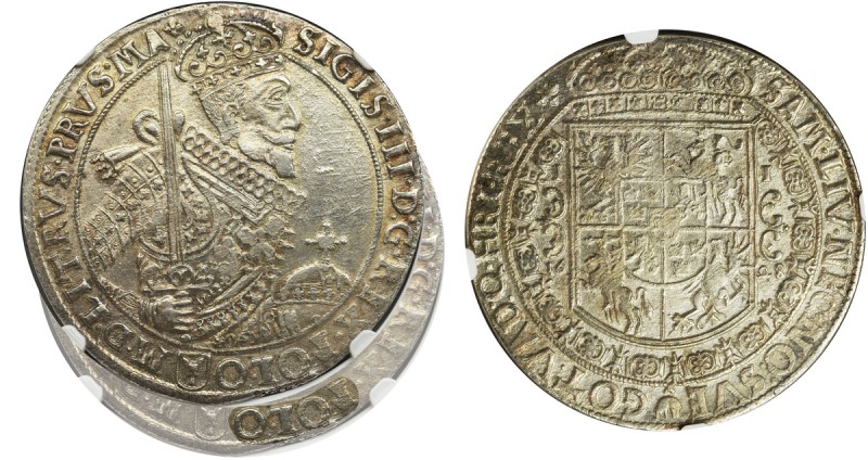 Sigismund III Vasa, Thaler Bromberg 1628 - NGC UNC - POL•O - VERY RARE
Ekstrema...