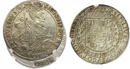 Sigismund III Vasa, Thaler Bromberg 1628 - NGC UNC - POL•O - VERY RARE
Ekstremalnie rzadki typ talara znany dotąd ze zbiorów Muzeum Rzeszowskiego.
...