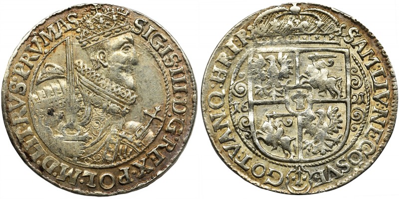 Sigismund III Vasa, 1/4 thaler Bromberg 1621 - PRV MAS
Bardzo ładny z obustronn...