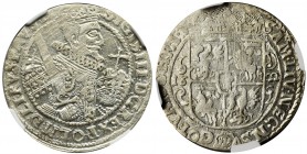 Sigismund III Vasa, 1/4 Thaler Bromberg 1622 - NGC MS62
Końcówka napisu PRVS M, na rewersie w koronie cztery rozetki.
Bardzo ładny egzemplarz z mocn...