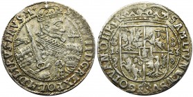 Sigismund III Vasa, 1/4 Thaler Bromberg 1623 - PRVS M
Ładny, w starej patynie, z przyjemnym połyskiem.
Końcówka napisu PRVS M.Reference: Shatalin BD...
