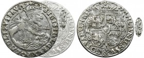 Sigismund III Vasa, 1/4 Thaler Bromberg 1623 - rare
Rzadka i poszukiwana odmiana z ozdobnymi kokardami przy tarczy herbowej na rewersie.
Zdrowy, poł...