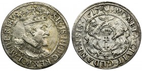 Sigismund III Vasa, 1/4 Thaler Danzig 1617 - PRVS•
Ładny, z połyskiem.
Odmiana PRVS• na końcu napisów.Reference: Shatalin GD17-1 (R)
Grade: VF+...