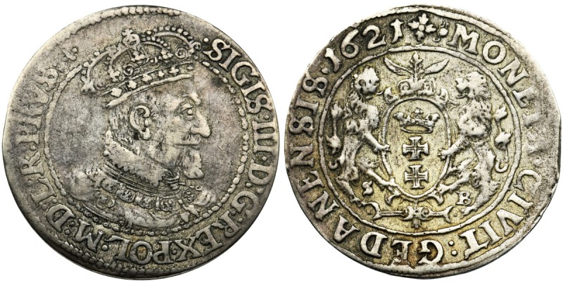 Sigismund III Vasa, 1/4 Thaler Danzig 1621 - SB
Rzadszy rocznik.
Odmiana z ini...