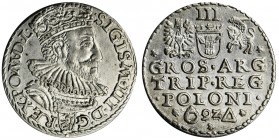 Sigismund III Vasa, 3 Groschen Marienburg 1592
Menniczej świeżości egzemplarz ze znakomitym, obustronnym lustrem.&nbsp;
Odmiana z interpunkcją w for...