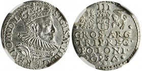 Sigismund III Vasa, 3 Groschen Marienburg 1593 - NGC UNC DETAILS
Piękna moneta z menniczym blaskiem. Menniczy detal.&nbsp;
Odmiana z popiersiem z pe...