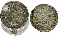 Sigismund III Vasa, 3 Groschen Posen 1596 - VERY RARE
Bardzo rzadka odmiana ze skróconą datą po obu stronach monety w atrakcyjnym stanie zachowania....