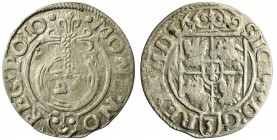 Sigismund III Vasa, 3 Polker, Bromberg 1621 - rare
Rzadki półtorak z gwiazdkami w Sasie zastąpionymi kropkami.Reference: Górecki B.21.2c (F3)
Grade:...