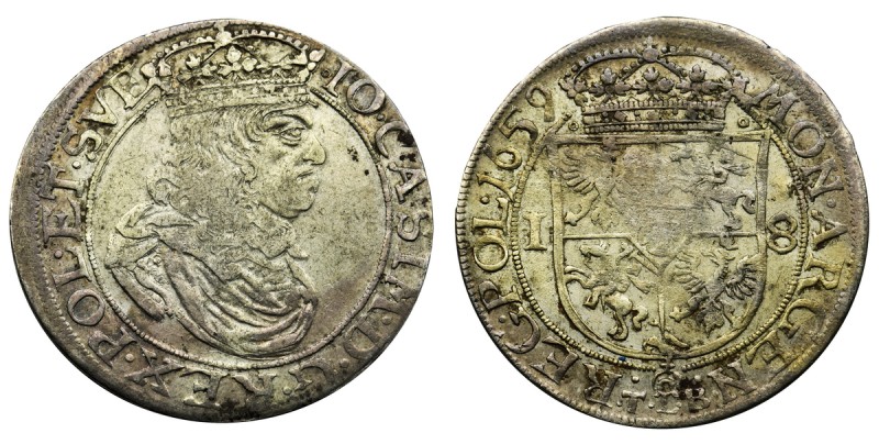 John II Casimir, 1/4 Thaler Krakau 1659 TLB - SVE
Ładna moneta z przyjemnym lus...