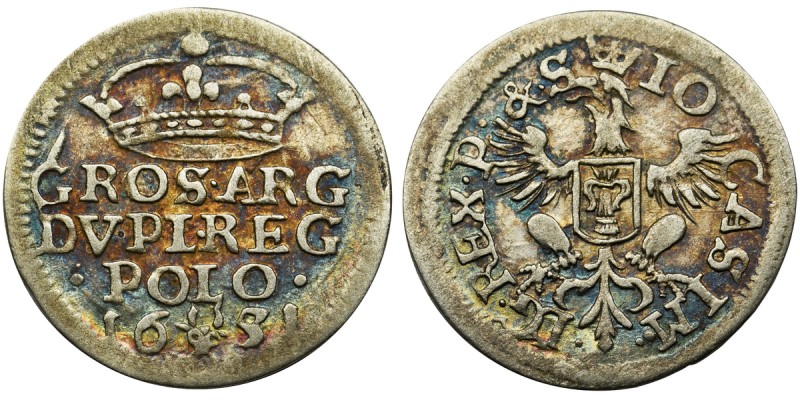 John II Casimir, 2 Groschen Wschowa 1651 - rare
Rzadki i ładnie zachowany egzem...