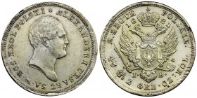 2 zloty Warsaw 1821 IB - RARE
Bardzo rzadki, praktycznie unikalny w tym stanie zachowania rocznik.&nbsp;
Moneta z pięknym detalem, co widać po bardz...