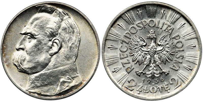 Pilsudski, 2 zlote 1936 - rare
Rzadka typologicznie moneta wybita w niskim nakł...