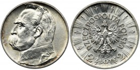 Pilsudski, 2 zlote 1936 - rare
Rzadka typologicznie moneta wybita w niskim nakładzie.&nbsp;
Atrakcyjny, menniczej świeżości egzemplarz z pięknym zeg...