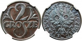 2 grosze 1931 - NGC MS67+ BN - ZJAWISKOWY
Zjawiskowy egzemplarz.&nbsp;
Moneta najwyższej menniczej świeżości w unikalnym stanie zachowania. Docenion...