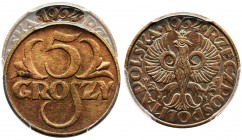 5 groszy 1934 - PCGS MS64 BN - DUŻA RZADKOŚĆ w tym stanie
Najrzadszy rocznik pięciogroszówek wybity w zdecydowanie niższym nakładzie niż pozostałe.&n...